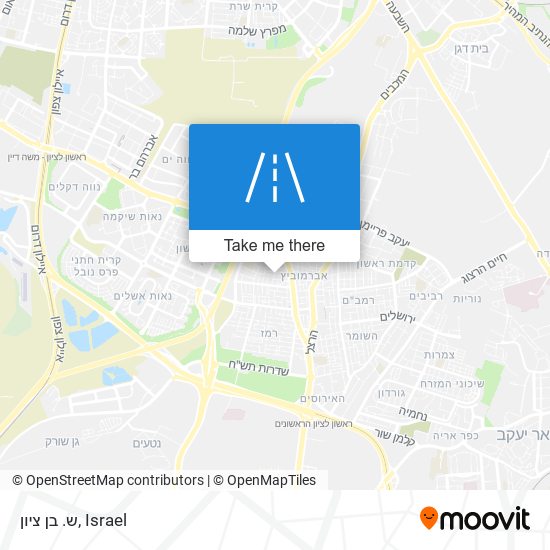 ש. בן ציון map