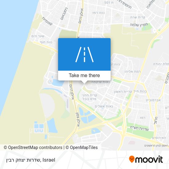 שדרות יצחק רבין map