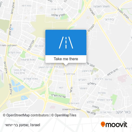 שמעון בר-יוחאי map