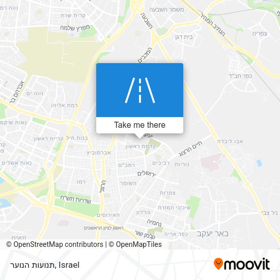 תנועות הנוער map