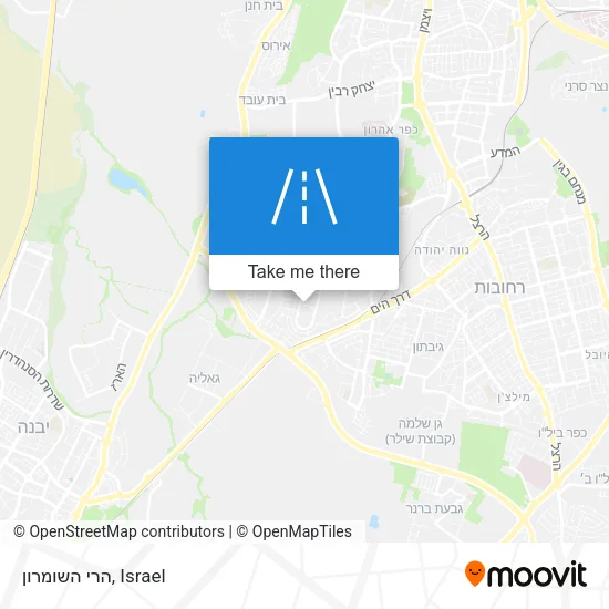 Карта הרי השומרון