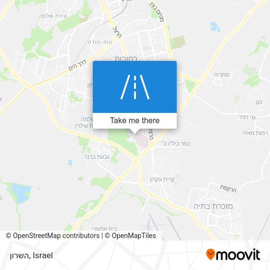 השרון map