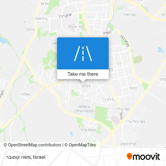 Карта משה קוסובר