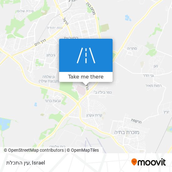 עין התכלת map