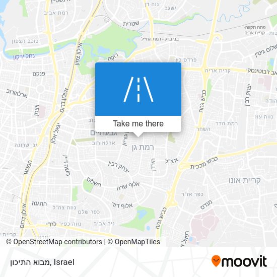 מבוא התיכון map