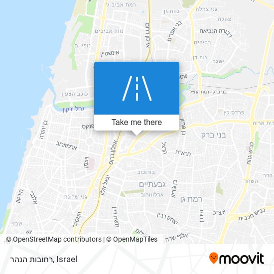 רחובות הנהר map