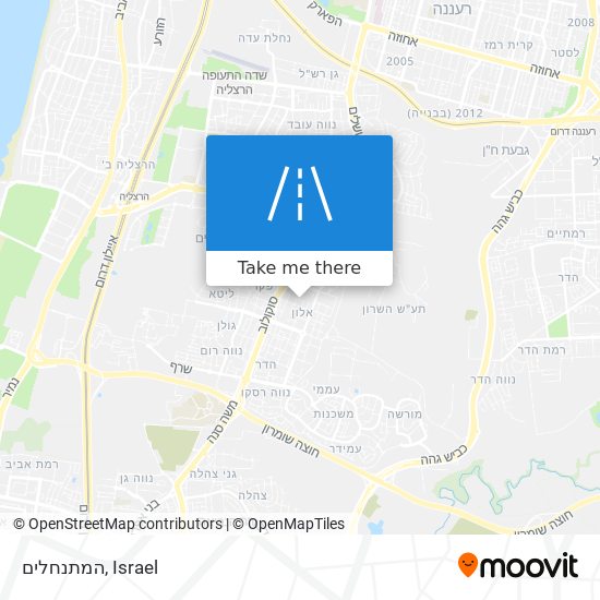 המתנחלים map