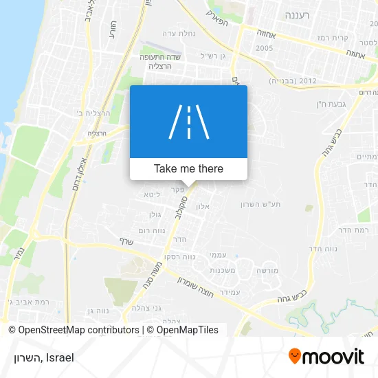 Карта השרון