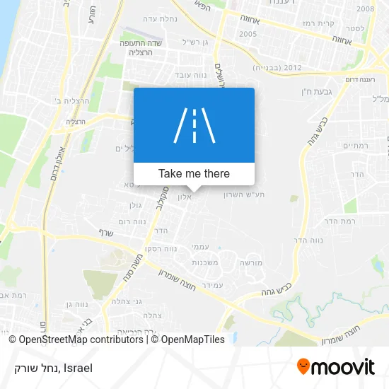Карта נחל שורק