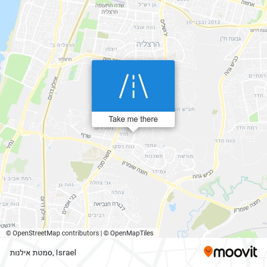 סמטת אילנות map