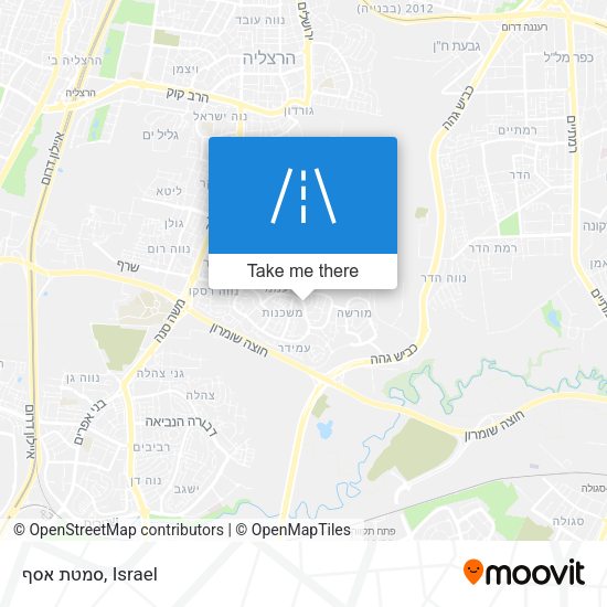סמטת אסף map