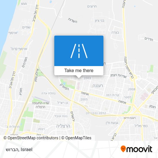 הברוש map