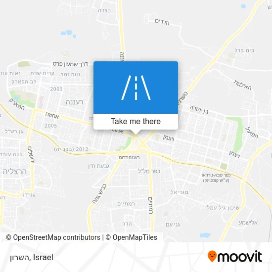 Карта השרון