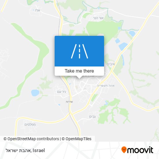 אהבת ישראל map
