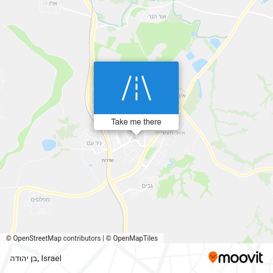 בן יהודה map