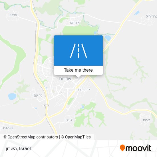 Карта השרון