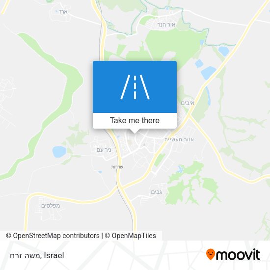 משה זרח map