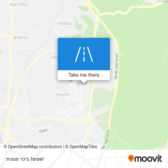 Карта כיכר סנונית