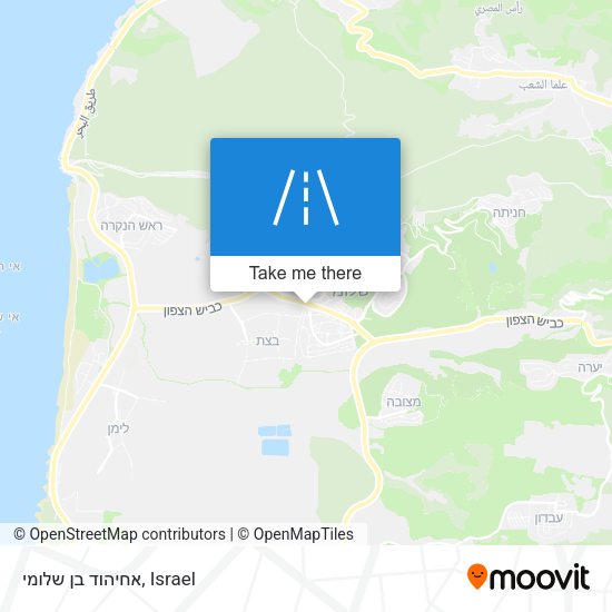 אחיהוד בן שלומי map