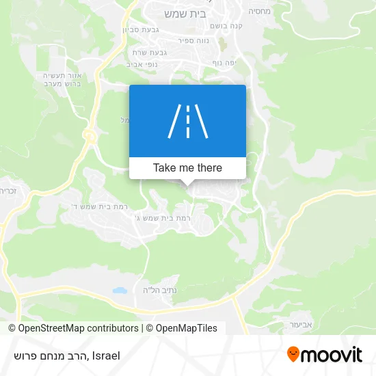 Карта הרב מנחם פרוש