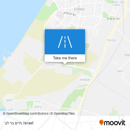 חיים בר לב map