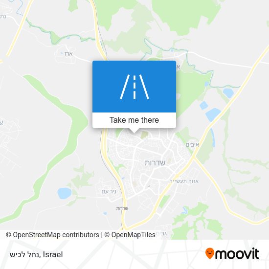 נחל לכיש map