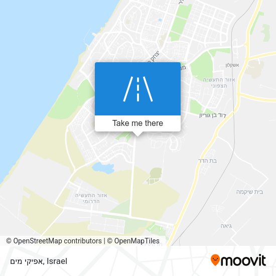 אפיקי מים map