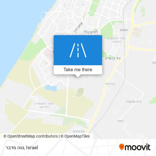 נווה מדבר map