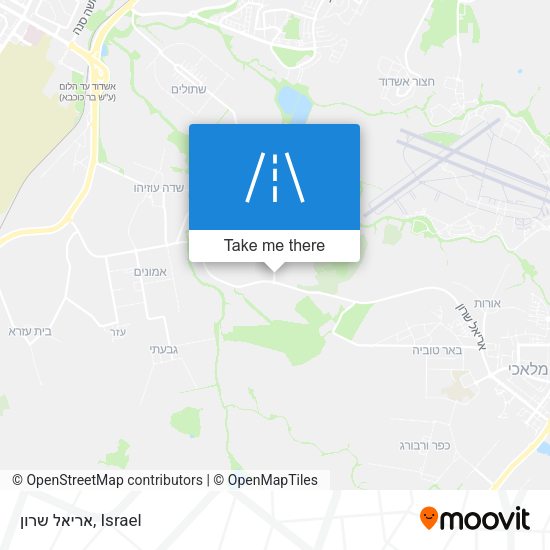 אריאל שרון map