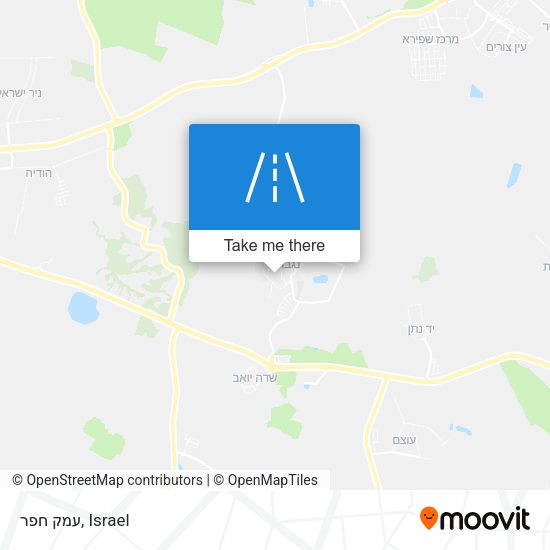 Карта עמק חפר