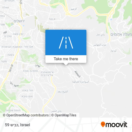 כביש 59 map