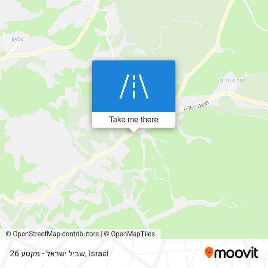 שביל ישראל - מקטע 26 map