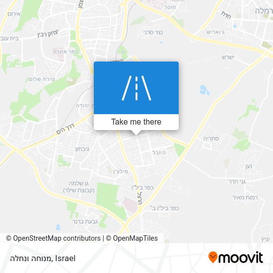 מנוחה ונחלה map