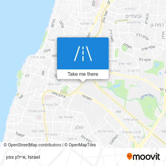 Карта איילון צפון
