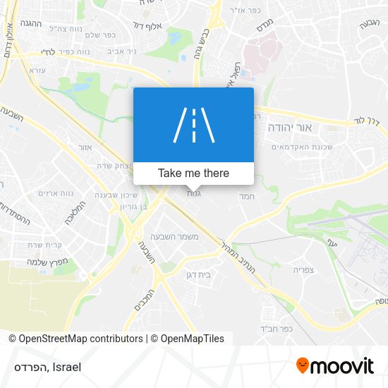 הפרדס map