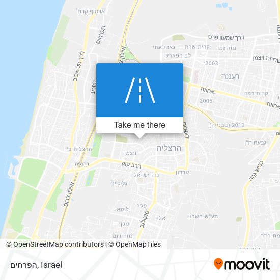 הפרחים map