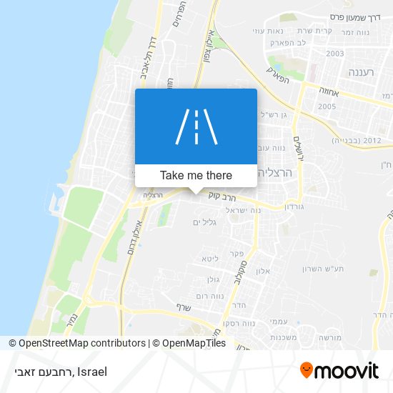 רחבעם זאבי map