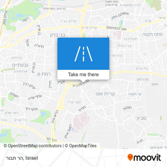 Карта הר תבור