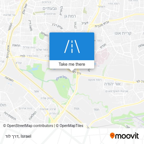 דרך לוד map