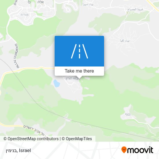 בנימין map
