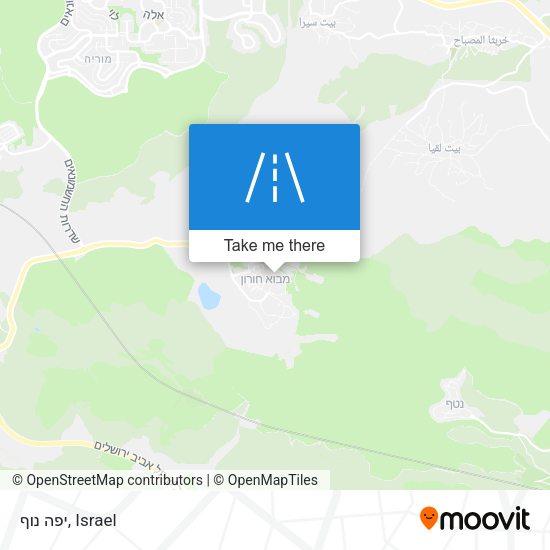 יפה נוף map