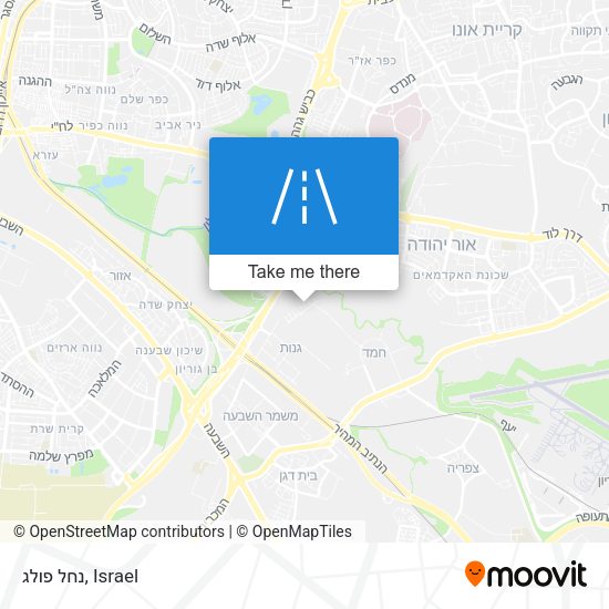 נחל פולג map