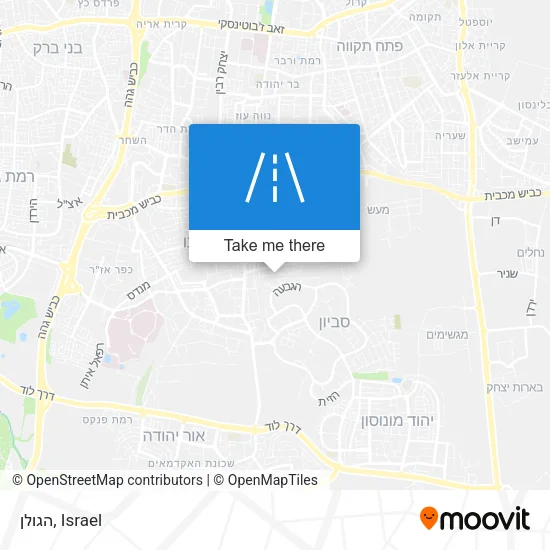 הגולן map