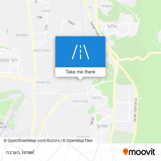 הערבה map