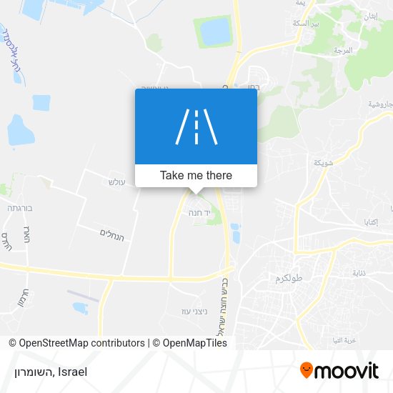 השומרון map
