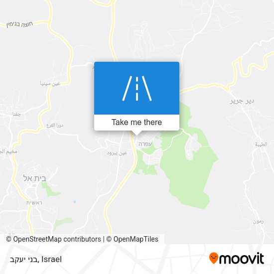 בני יעקב map