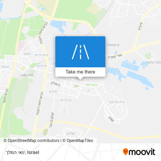 ינאי המלך map