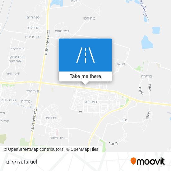 הדקלים map