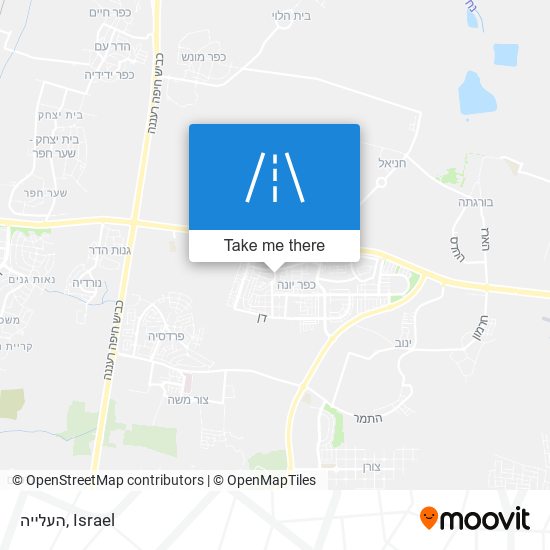 העלייה map