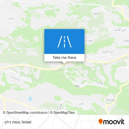 Карта צומת גילון